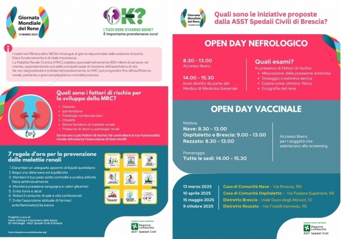 OPEN DAY NEFROLOGICO - Associazione Medici Mazzano
